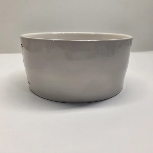 Rae Dunn Dog Food Bowl "All Mine" White Black Lettering Cute Modern Minimalist - Picture 5 of 7
